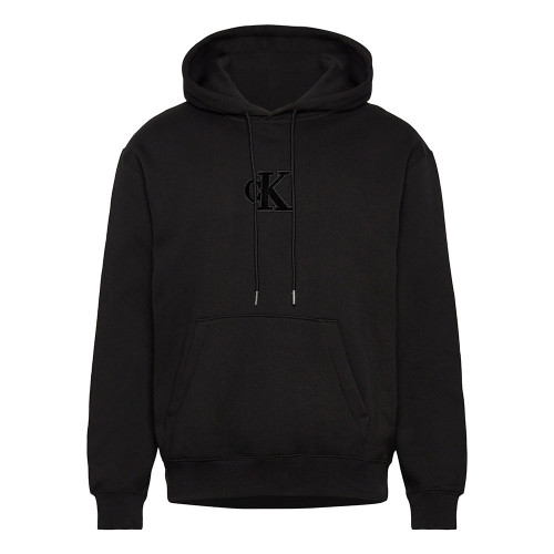 Calvin Klein Ανδρικό φούτερ Fleece Monogram Logo Patch Relaxed Hoodie